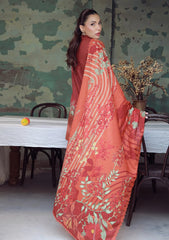 Winter - Sahar - Elara - Fall Printed - 3 Pcs - AW1-25-09 - Saffron Rust
