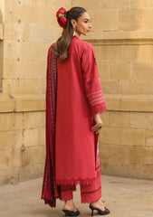 Winter - Sahar - Khaddar/Shawl - Unstitched 25 - AW2-25-07 - Vermilion Glow