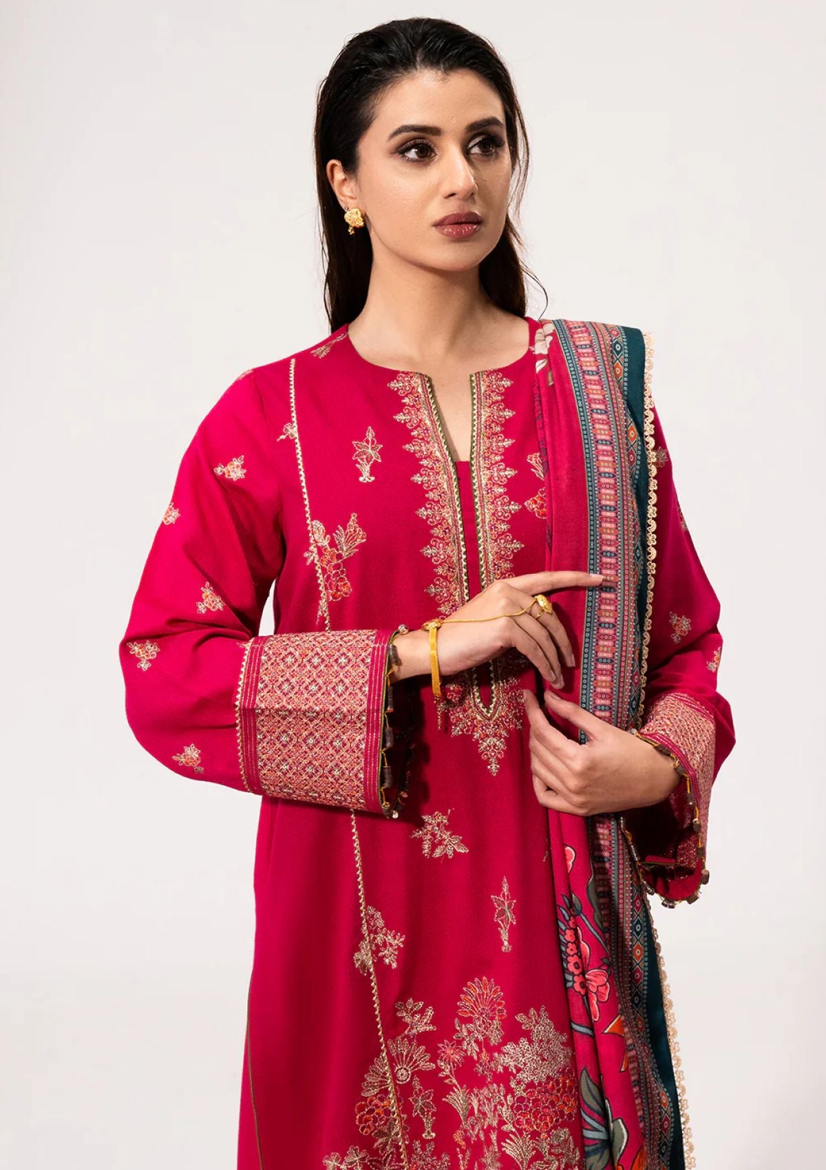 Winter Collection - Saad Shaikh - Luminaa - Fuchsia