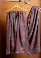 Pashmina Jamawar Shawl D#06 - Pink