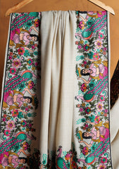 Pashmina Embroidered Border Shawl D#212 - L Skin