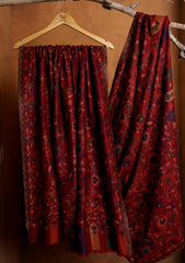 Pashmina Jamawar Shawl D#19 - Red