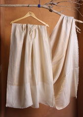 Pashmina Plain Shaded Shawl D#01 - Off White