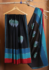 Pashmina Ari Work Shawl D#06 - Black