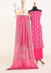 Winter - Rubaaiyat - D Prints - Marina 26 - Wool Shawl - RPM#07 - SH Pink