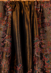 Pashmina Zari Jamawar Shawl D#01 - R Black