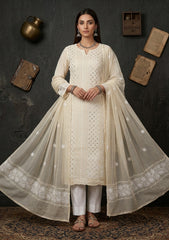 Formals - Riwaj - Fancy 26 -  Ari & Mukesh Work - 2 Pcs - D#01 - Skin
