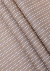Scabal Stripe Selvage Suiting - Brown