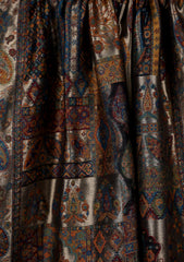 Pashmina Zari Jamawar Shawl D#20 - Brown