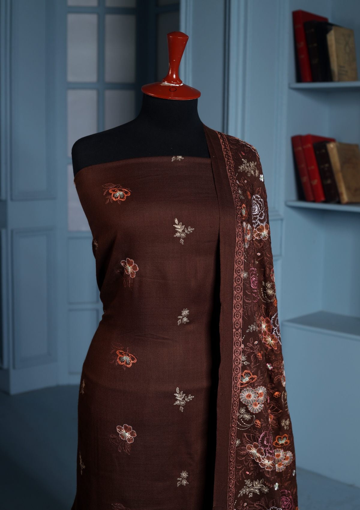 Winter Collection - Riwaj - Pashmina Embroidered Suit - Volume II - D#13 (A)