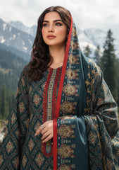 Winter - Riwaj - Printed Marina - 3 Pcs - Wool Shawl 25 - D#09