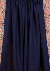 Pashmina Embroidered Border Shawl D#266 - N Blue