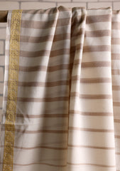 Jacquard Lawn Summer Shawl D#31 - Off White