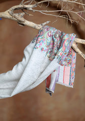 Pashmina Jamawar Scarf D#47 - L Grey