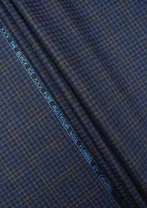 Cavani The Black Ice Flannel Pure Australia Wool Fabric - F Blue