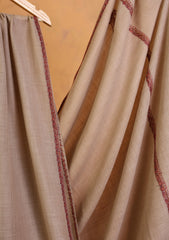 Pashmina Kashmiri Border Shawl D#162 - L Brown