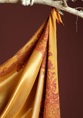 Pashmina Zari Jamawar Shawl D - 38 - Mustard