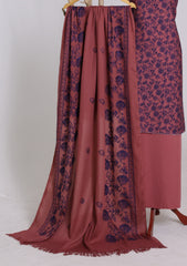 Winter - Riwaj - Printed Cotray Suit - Wool Shawl - D#12 - DT Pink