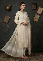 Formals - Riwaj - Fancy 26 -  Ari & Mukesh Work - 2 Pcs - D#01 - Skin