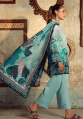 Winter - Sahar - Elara - Fall Printed - 3 Pcs - AW1-25-10 - Ocean Flora