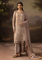 Winter - Riaz Arts - Neelum - Self Jacquard Leather Peach - NL25#05