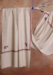 Pashmina Kashmiri Border Scarf D#24 - L Skin