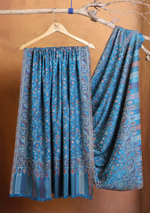 Pashmina Jamawar Shawl D#207 - Ferozi