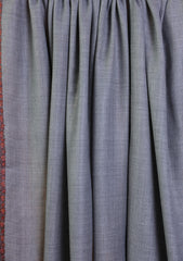 Pashmina Kashmiri Border Shawl D#163 - Grey