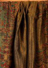 Pashmina Zari Jamawar Shawl D#01 - Golden