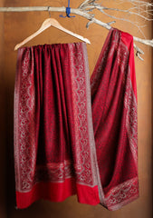 Pashmina Jamawar Shawl D#109 - Red