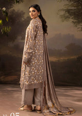 Winter - Riaz Arts - Neelum - Self Jacquard Leather Peach - NL25#05