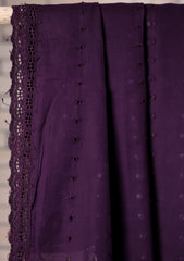 Embroidered Lawn Summer Shawl D#56 - Purple
