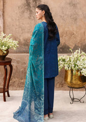 Lawn - Cross Stitch - Eid Edit 26 - LWN#117 - PRUSSIAN WAVES