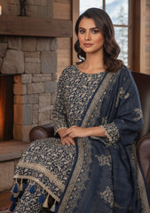 Winter - Riwaj - Printed Marina - 3 Pcs - Wool Shawl 25 - D#80