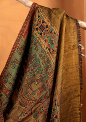 Pashmina Zari Jamawar Shawl D#01 - Golden