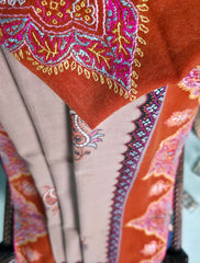 Pashmina Kashmiri Jaaldar Shawl D#153 - Multi