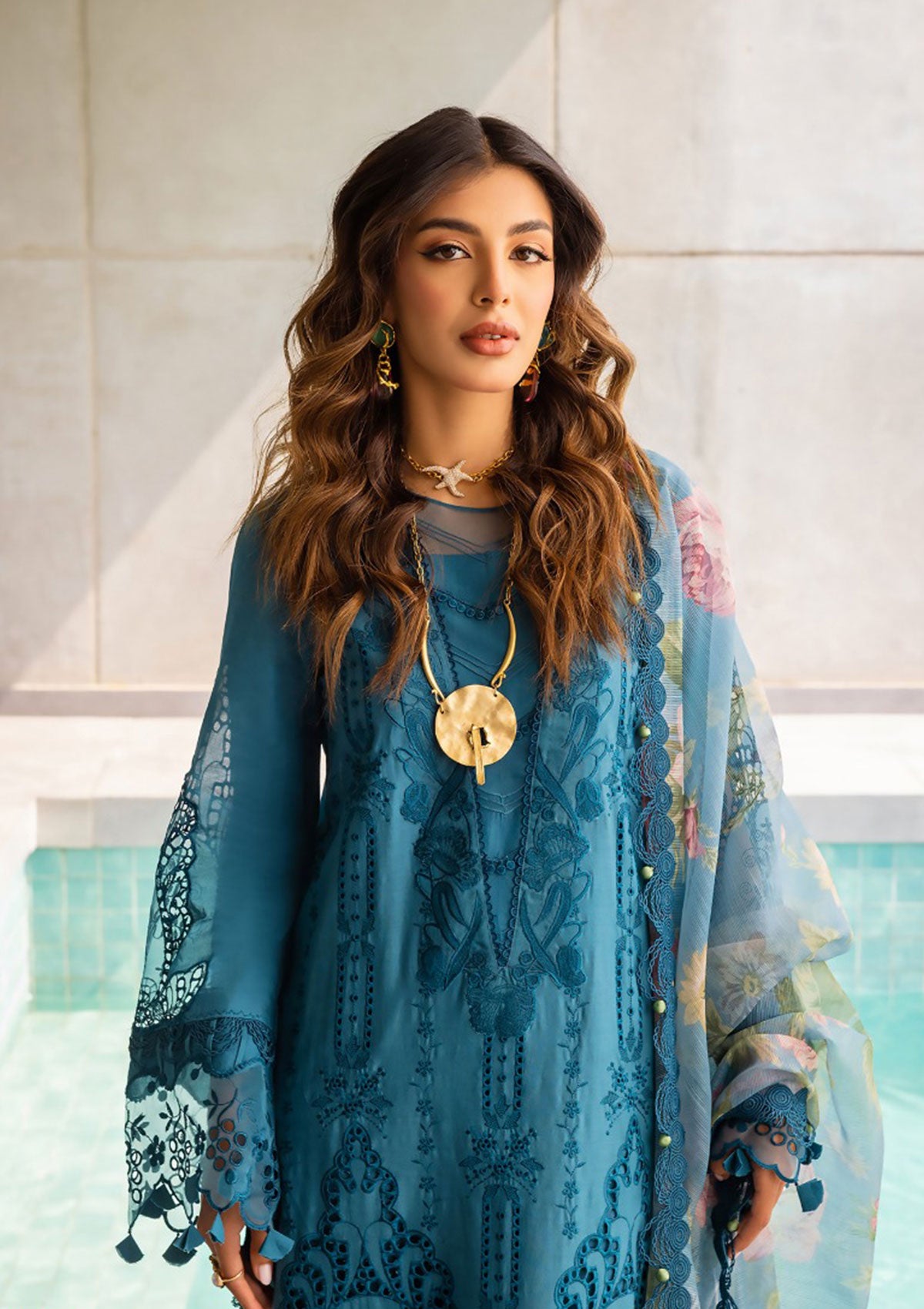 Lawn Collection - Saira Rizwan - Luxury Lawn - SLL24#07 - SAPPHIRE