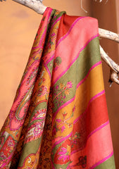 Pashmina Qalamkar Needle Work Shawl D#01 - Multi