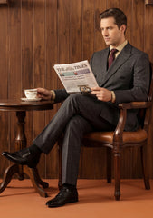 Dormeuil Microns Super 160's Wool Fabric - B Grey
