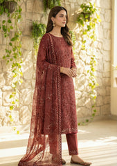 Formals - Riwaj - Fancy Bamber Chiffon - 2 Pcs Suit - CBD#01 - Maroon