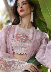 Lawn - Noor By Saadia Asad - Eid Luxury - Handwork Laserkari - NEH25#8A