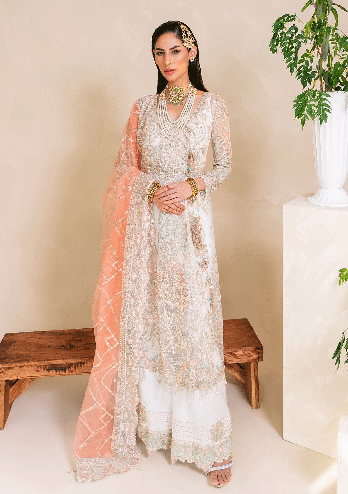 Wedding Collection - Muneefa Naz - Raha - Ivory - D#01