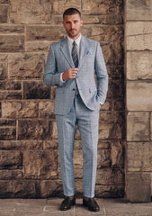 Dormeuil Tropical Amadeus Wool Fabric - B Grey