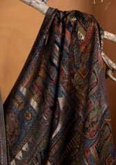 Pashmina Zari Jamawar Shawl D#23 - Black