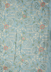 Indian Georgette Raw Silk Resham Dhaga Zari And Gotta Work - ASPL#135