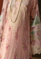 Lawn - Elaf Premium - Signature - Embroidered - ETS#1B - PINK PETAL