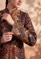 Pret - Riwaj - Silk Kani Zari Jamawar Shirt - Plum