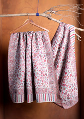 Pashmina Zari Jamawar Shawl D#40 - Off White