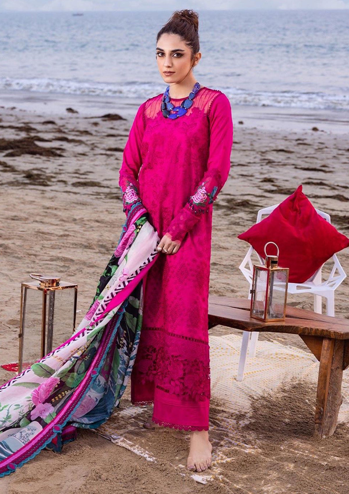 Lawn Collection - Saira Rizwan - Luxury Lawn - SLL24#08 - DAMASK