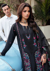 Lawn - Naqsh - Chikankari Festive 26 - D#00192 - Black Rose